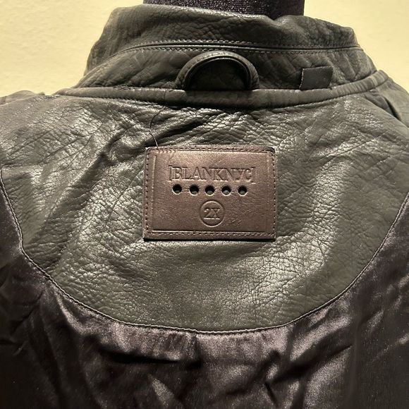 NWT 2X BLANKNYC Faux Leather Jacket Black - Picture 6 of 10